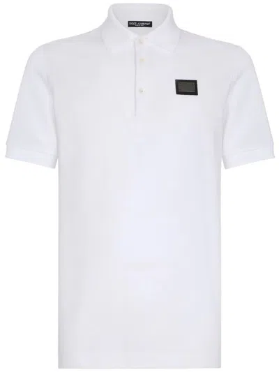 Shop Dolce & Gabbana Polo Clothing In White