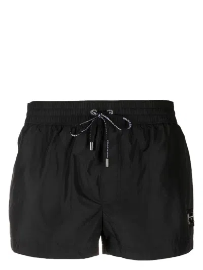 Shop Dolce & Gabbana Short Boxer Swimsuit Clothing In Black
