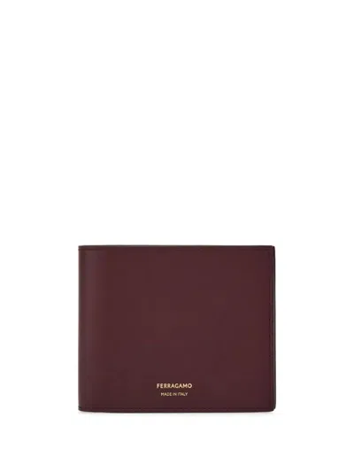 Shop Ferragamo Bi-fold Wallet Accessories In Red