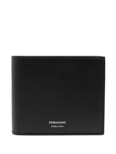 Shop Ferragamo Bi-fold Wallet Accessories In Black