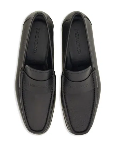 Shop Ferragamo Dupont Moccasins Shoes In Black