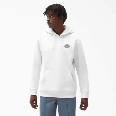 Shop Dickies Fleece Embroidered Chest Logo Hoodie In White