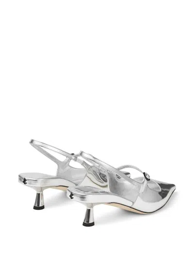 Shop Jimmy Choo Slingback Didi 45 Shoes In Grey