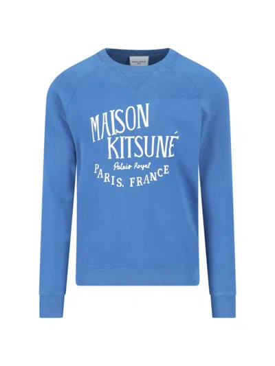 Shop Maison Kitsuné Maison Kitsune' Sweaters In Blue