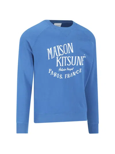 Shop Maison Kitsuné Maison Kitsune' Sweaters In Blue