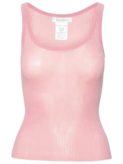 Shop Max Mara 'bastia' Pink Silk Tank Top