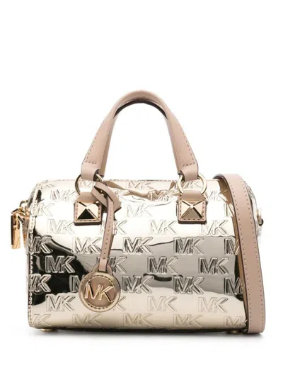 Shop Michael Kors Grayson Small Bags In Grey