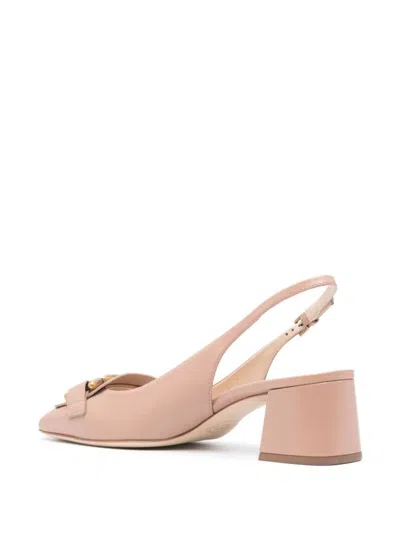 Tod's 50 Patent Leather Slingback Pumps In Pink & Purple