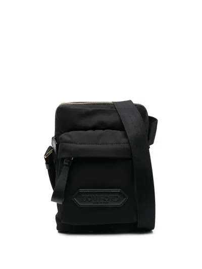 Shop Tom Ford Messenger Bags In Black