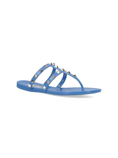 Shop Valentino Garavani Sandals In Blue