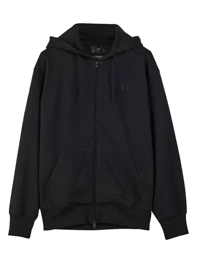 Shop Y-3 Adidas French Terry Hoodie Clothing In Black