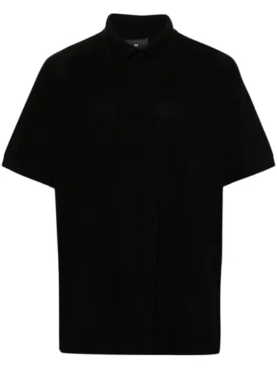Shop Y-3 Adidas Pique Polo. Clothing In Black