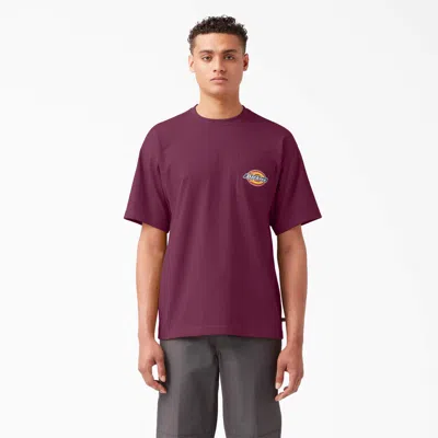 Shop Dickies Chest Logo Pocket T-shirt In Purple
