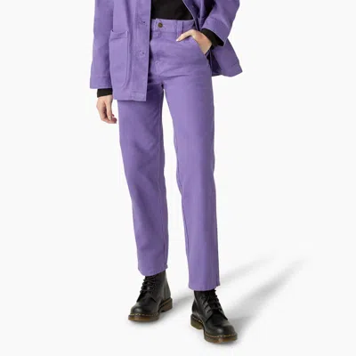 Shop Dickies Women's Duck Canvas Pants In Purple