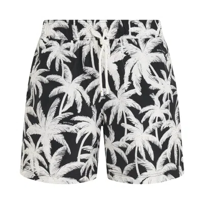 Shop Palm Angels Palms All-over Swim Shorts