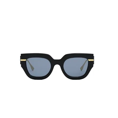Shop Fendi Fe40097i 5101v Acetate Sunglasses