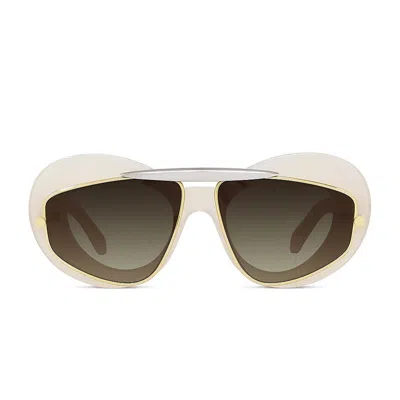 Shop Loewe Lw40120i 5925f Acetate Sunglasses