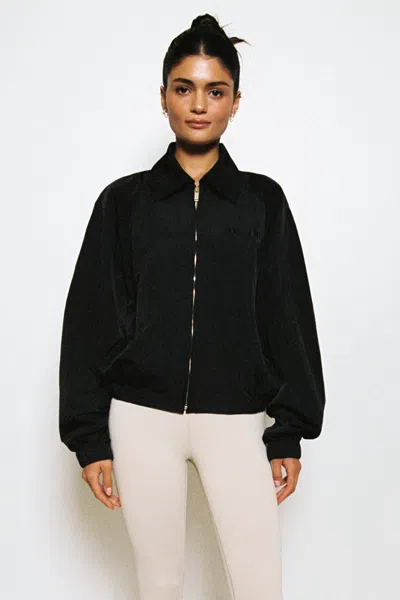 Shop Enavant Harper Nylon Jacket In Black