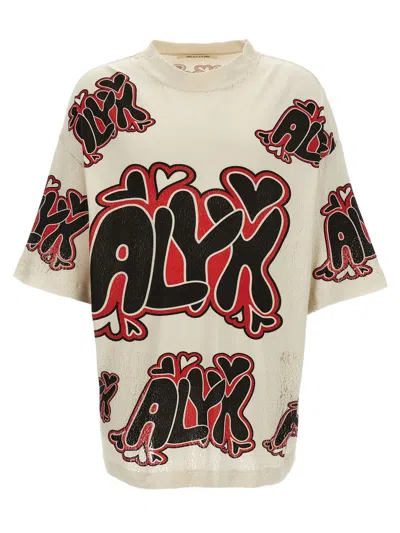 Shop Alyx 1017  9sm 'needle' T-shirt In Multicolor