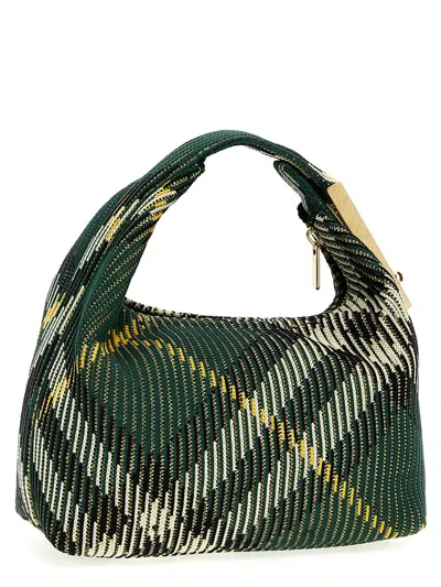 Shop Burberry 'peg' Mini Handbag In Green