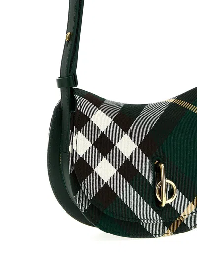 Shop Burberry 'rocking Horse' Mini Shoulder Bag In Green