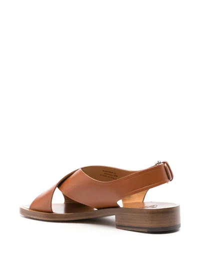 Shop Church's Flat Leather Sandal In Nude & Neutrals