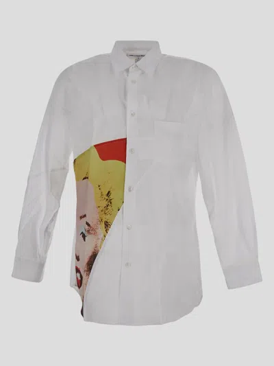 Shop Comme Des Garçons Comme Des Garcons Shirts In Whiteprint