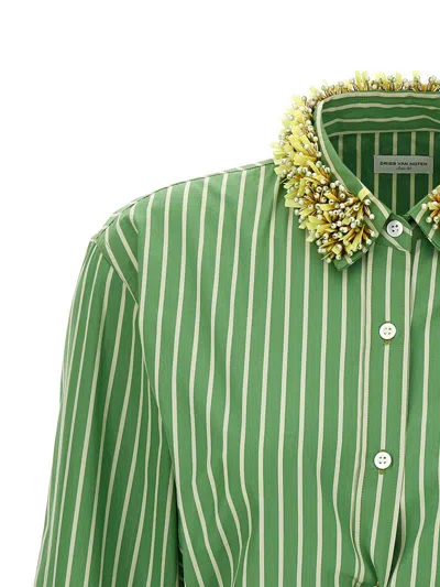Shop Dries Van Noten 'calbero' Shirt In Green