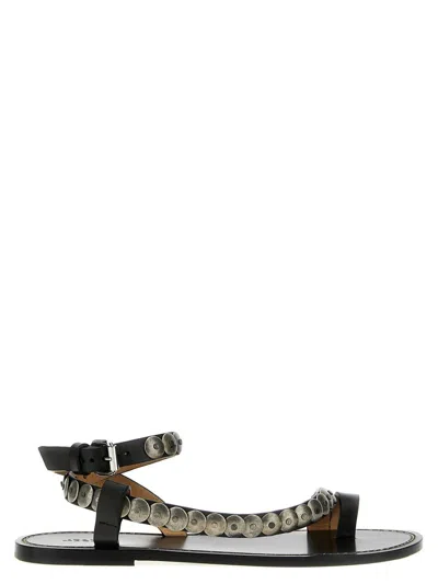 Shop Isabel Marant 'melte' Sandals In Black