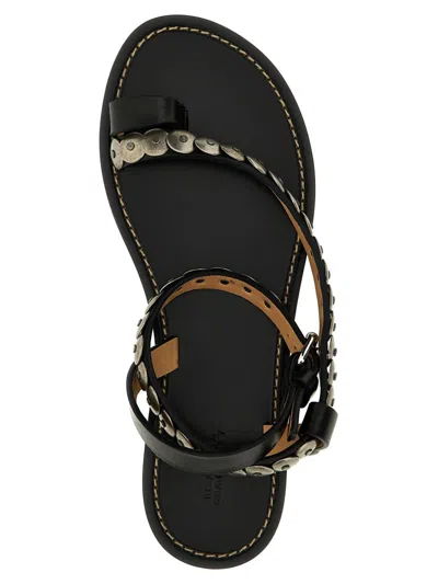 Shop Isabel Marant 'melte' Sandals In Black