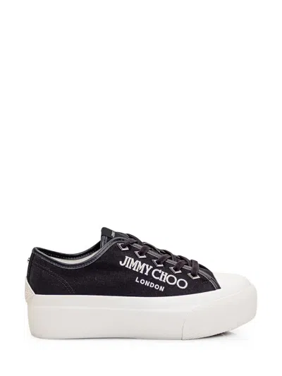 Shop Jimmy Choo Palma Maxi/f Sneaker In Black