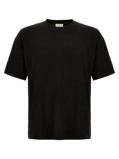 Shop Ma'ry'ya Linen T-shirt In Black