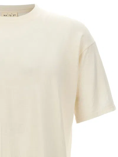 Shop Ma'ry'ya Linen T-shirt In White