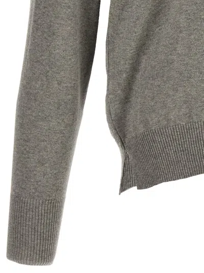 Shop Ma'ry'ya V-neck Sweater In Gray