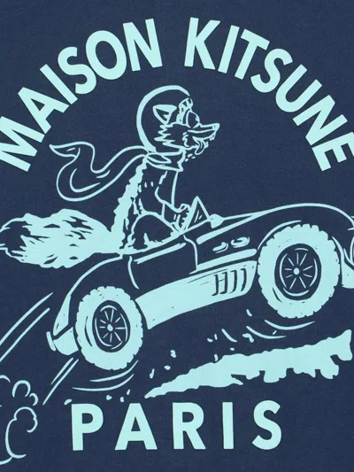 Shop Maison Kitsuné Maison Kitsune' T-shirts And Polos In Blue