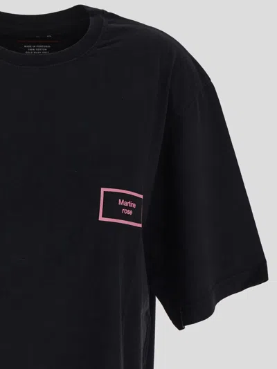 Shop Martine Rose T-shirts And Polos In Blackpigmentdye