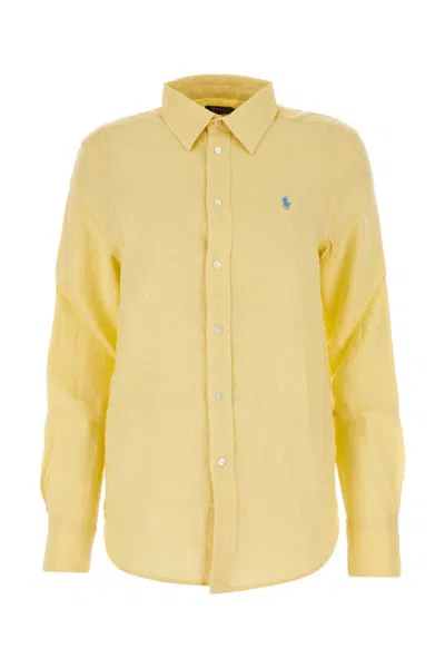 Shop Polo Ralph Lauren Shirts In Yellow