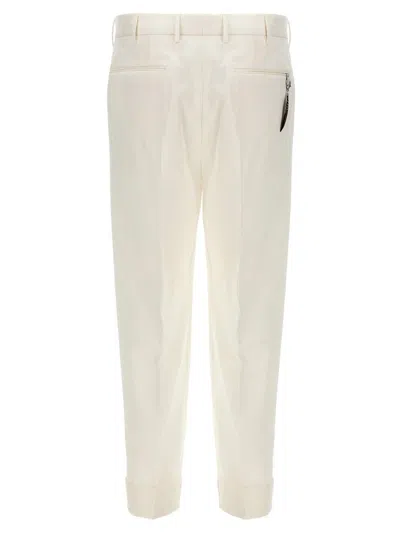 Shop Pt Torino 'carrot' Trousers In White