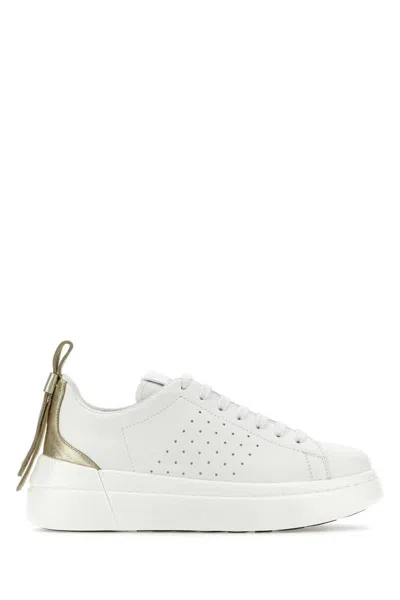 Shop Red Valentino Red V Sneakers In White