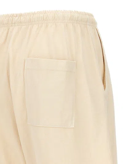 Shop Sporty And Rich Sporty & Rich 'prince Health Gym' Shorts In Beige