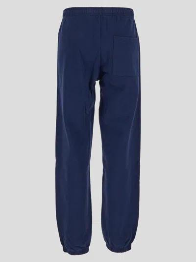 Shop Sporty And Rich Sporty & Rich Trousers In Blue