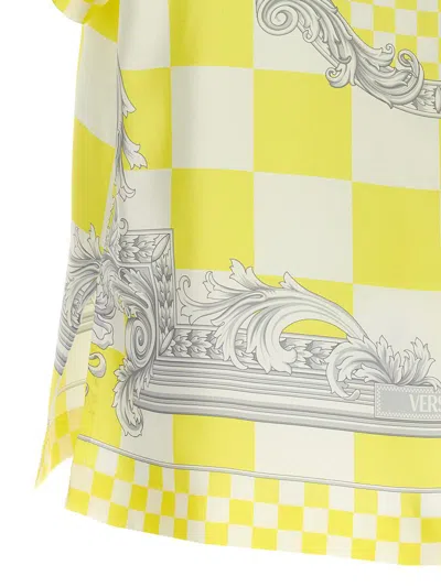 Shop Versace 'medusa Contrasto' Shirt In Yellow