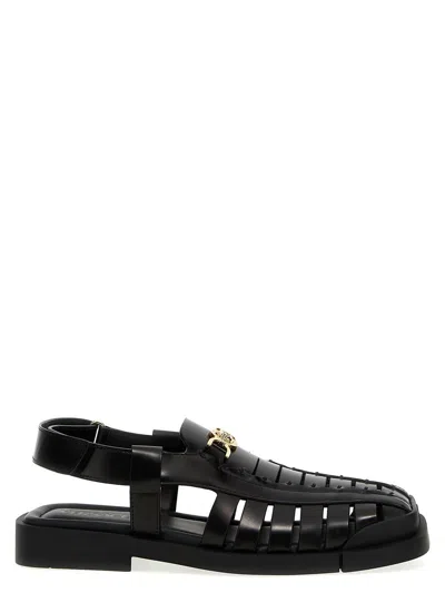 Shop Versace Medusa '95' Sandals In Black