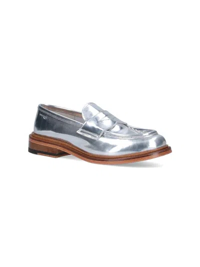 Shop Alexander Hotto Flat Shoes In Silver