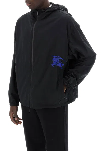 Shop Burberry Lightweight Nylon Jacket By Ekd In Black