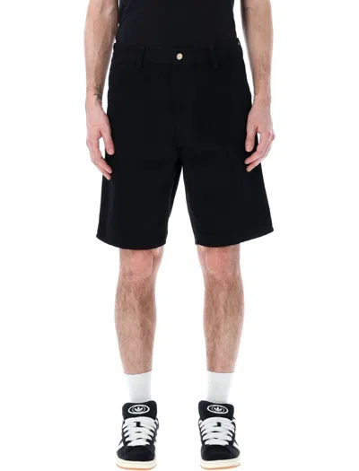Shop Carhartt Wip Single Knee Short In Black
