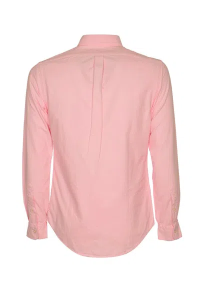 Shop Polo Ralph Lauren Shirts In Carmel Pink