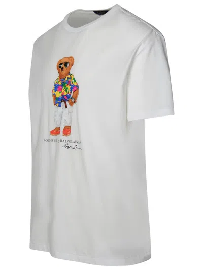 Shop Polo Ralph Lauren White Cotton T-shirt