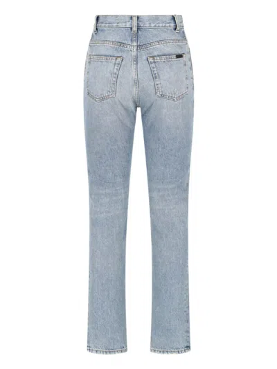 Shop Saint Laurent Jeans In Blue