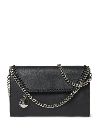 Shop Stella Mccartney Falabella Mirum Shoulder Bag In Black